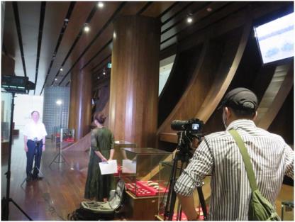 Đài Truyền hình Việt Nam ghi hình tại Bảo tàng Quảng Ninh thực hiện Chương trình “Khát vọng phát triển”