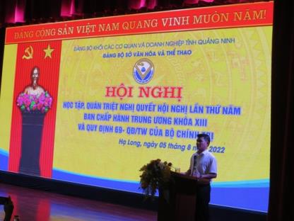 Sở Văn hóa và Thể thao học tập, quán triệt  các Nghị quyết của đảng